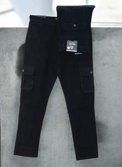 Cargo Joggers - ব্ল্যাক কালার - Cargo