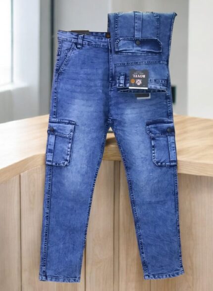 Cargo Joggers - স্কাই লাইট কালার - Cargo