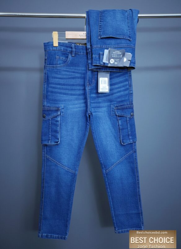 Deep Blue Jeans Cargo