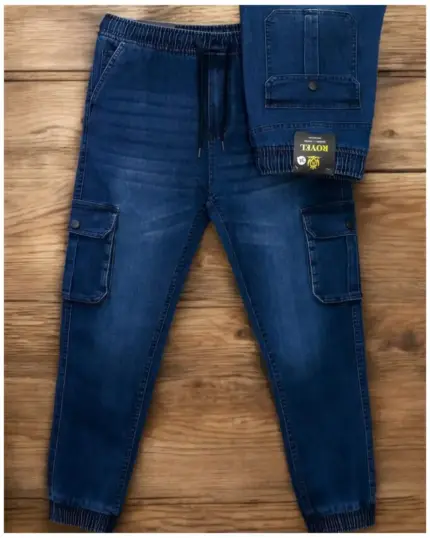 Cotton Joggers for Men – Blue