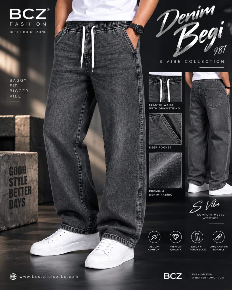Baggy Jeans for Men – Deep Ash